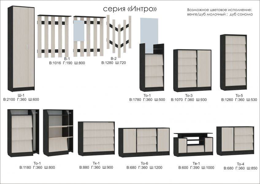 мебель серии интро в Севастополе