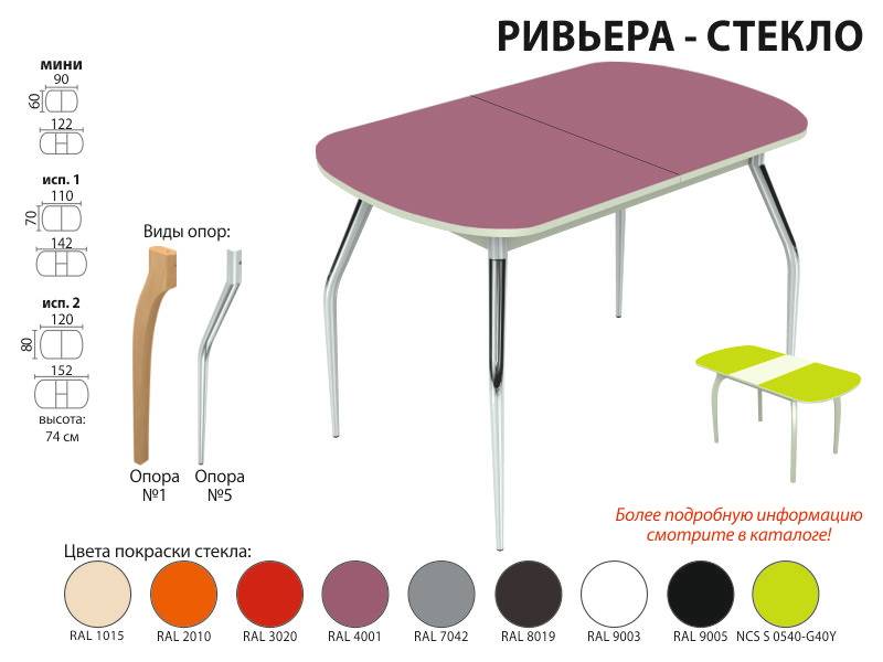 стол обеденный ривьера стекло в Севастополе