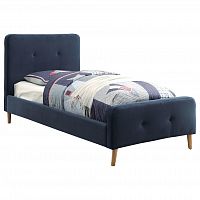 кровать button tufted flannelette navy 140х200 в Севастополе