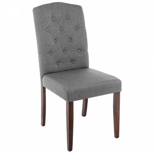 стул деревянный dark walnut / fabric grey в Севастополе