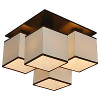 потолочная люстра arte lamp quadro a4402pl-4bk в Севастополе