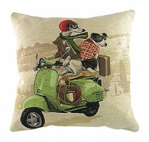 подушка с картинкой scooter dogs green в Севастополе