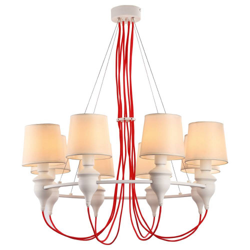 подвесная люстра arte lamp sergio a3325lm-8wh в Севастополе