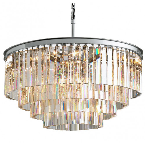 люстра odeon 4 rings silver прозрачное стекло прозрачная, серебро в Севастополе