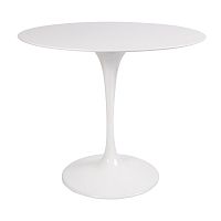 стол eero saarinen style tulip table mdf белый d90 глянцевый в Севастополе