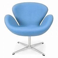 кресло swan chair голубое в Севастополе