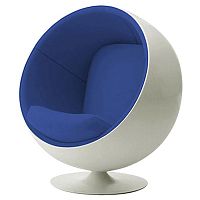 детское кресло eero ball chair бело-синее в Севастополе