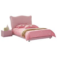 кровать pink leather kitty 120х200 в Севастополе