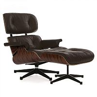 кресло eames style lounge chair палисандр коричневое в Севастополе