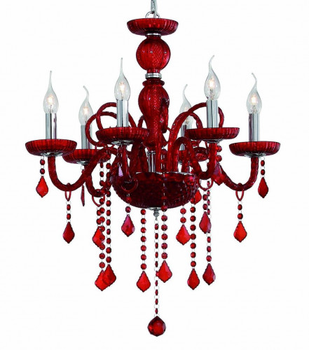 подвесная люстра ideal lux giudecca sp6 rosso в Севастополе