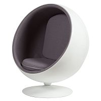 кресло eero ball chair серое в Севастополе