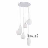 подвесная люстра ideal lux soft sp6 bianco в Севастополе