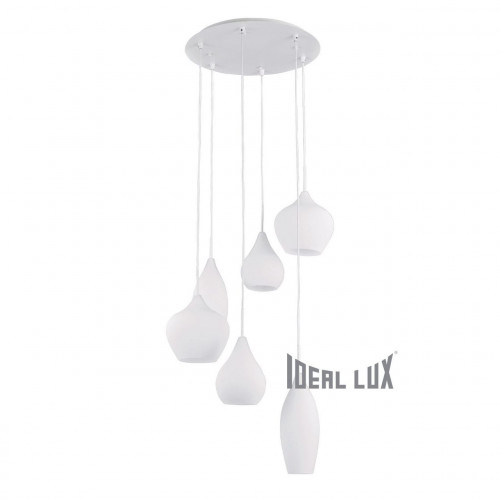 подвесная люстра ideal lux soft sp6 bianco в Севастополе