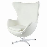 кресло egg chair by arne jacobsen белое в Севастополе