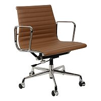 кресло eames style коричневая кожа в Севастополе