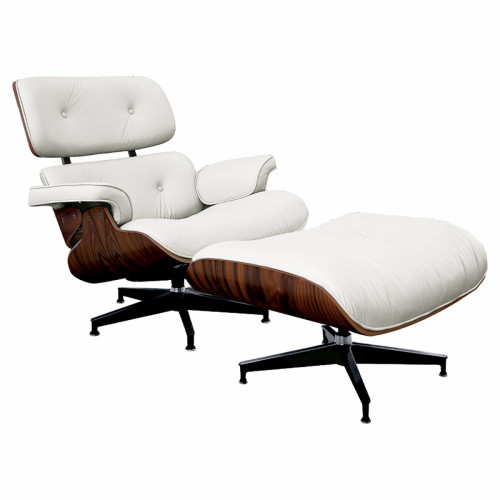 кресло lounge chair & ottoman белое в Севастополе