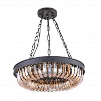 люстра terra black amber d50 черная, стекло янтарного цвета в Севастополе
