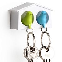 держатель+брелок для ключей двойной mini sparrow зеленый-голубой в Севастополе