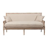 диван auguste salon bench with burlap прямой бежевый в Севастополе