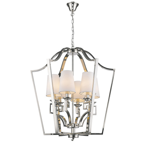 люстра presidential 6 от delight collection белая/никель в Севастополе