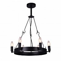 дизайнерская подвесная люстра arte lamp bastiglia a8811sp-6bk черная в Севастополе