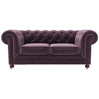 диван chesterfield lux двухместный прямой фиолетовый в Севастополе