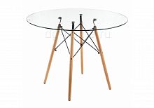 стол стеклянный nixon (eames style) натуральное дерево в Севастополе