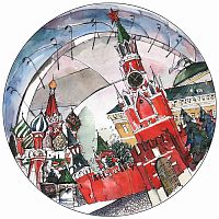 тарелка сувенирная спасская башня в Севастополе