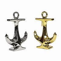 набор из 2 декоратинвых якорей silver and gold в Севастополе