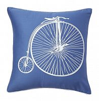 подушка с ретро-велосипедом retro bicycle blue в Севастополе