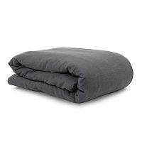 пододеяльник изо льна темно-серого цвета essential 150х200 в Севастополе