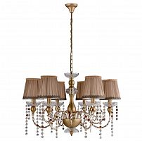 подвесная люстра crystal lux alegria sp6 gold-brown в Севастополе