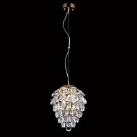 подвесной светильник crystal lux charme sp3+3 led gold/transparent в Севастополе