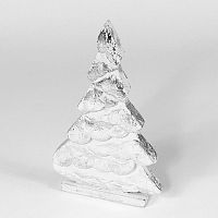 украшение новогоднее на подставке ель серебряная snow tree, 22х11х5 см в Севастополе