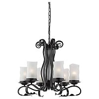 подвесная люстра arte lamp scroll a7915lm-6bk в Севастополе