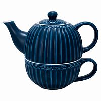 чайник с чашкой alice dark blue в Севастополе