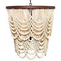 люстра «вандербилт» бусины из древесины нанизанные на нити в Севастополе