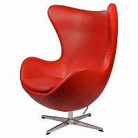 кресло arne jacobsen style egg chair красное в Севастополе