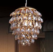 подвесной светильник crystal lux charme sp3+3 led gold/amber в Севастополе