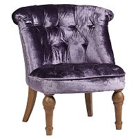 кресло sophie tufted slipper chair вельвет фиолетовое в Севастополе