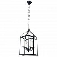 дизайнерская подвесная люстра spot light cage 9500404 черная в Севастополе