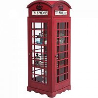 шкаф-витрина london telephone красный в Севастополе