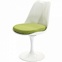 стул eero saarinen style tulip chair зеленая подушка в Севастополе