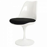 стул eero saarinen style tulip chair черная подушка в Севастополе