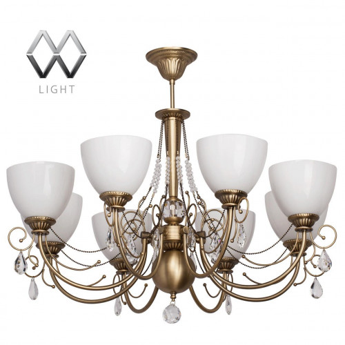 подвесная люстра mw-light фелиция 347016608 белая в Севастополе