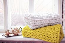 плед нежность жёлтый большой в Севастополе