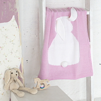 плед розовый зайка большой в Севастополе