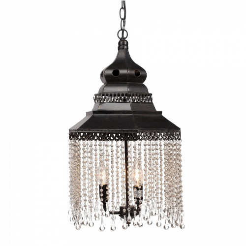 люстра подвесная черная с хрустальными подвесками chandelier в Севастополе