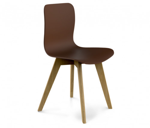 стул dsw коричневый s42 (eames style) в Севастополе