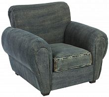 кресло san francisco denim armchair серое в Севастополе